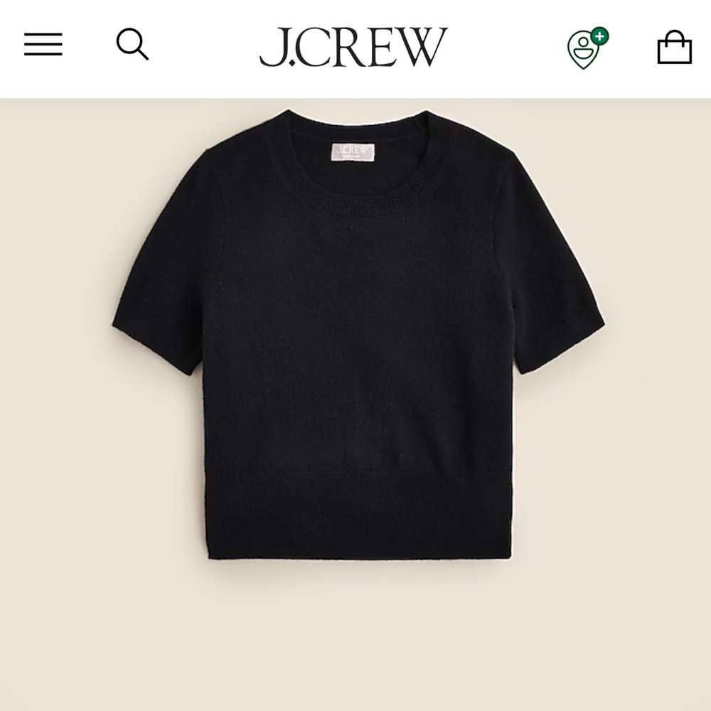 JCREW BLACK CASHMERE SWEATER